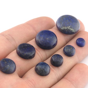 Natuurlijke Lapis Lazuli ronde cabochon 4mm 6mm 8mm 10mm 12mm 14mm 16mm 18mm - geen gat