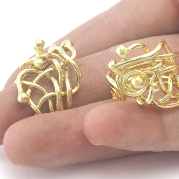 Brass Wire Ring Etsy