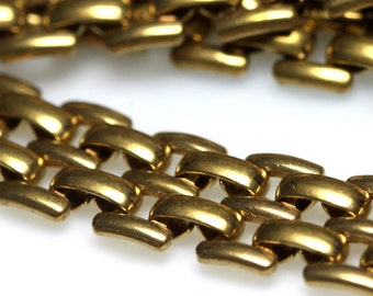 bracelet chain 10mm raw brass finding z053