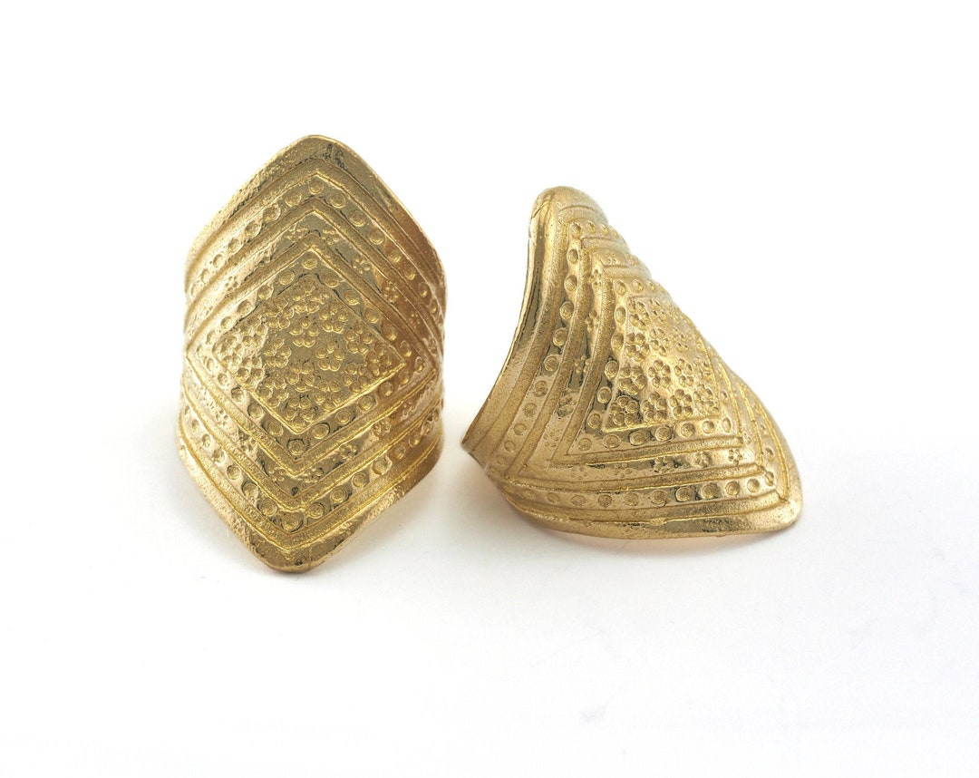 Adjustable Ring Raw Brass (18.5mm 8.5US Inner Size) OZ3907
