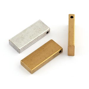 Rectangle bar rod stamping D34 Raw Brass  stamping 10x25x4mm  1720