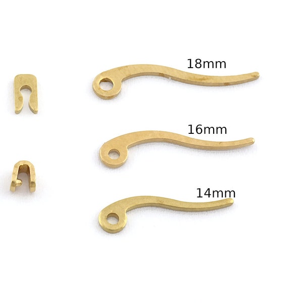 Making Hoop Earrings,  Hoop Wire Hinge Earring Components Raw Brass Earring Findings Soldering (14 16 18mm) OZ53