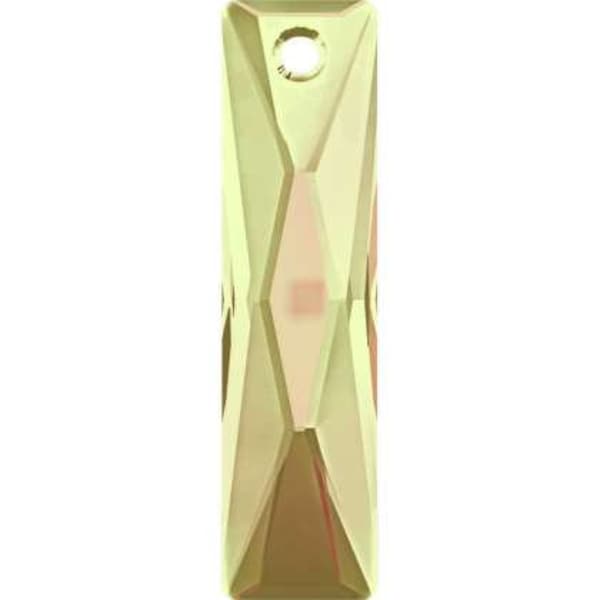 Queen Baguette Pendant 6465  Swarovski® Crystal luminous green (lumg) 13.5x6mm