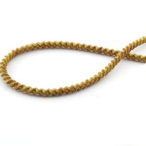 Flexible Jewelry Making Wire Art, Bracelet,Necklace, Swirl, Twisted Raw Brass Wire 5mm 5566