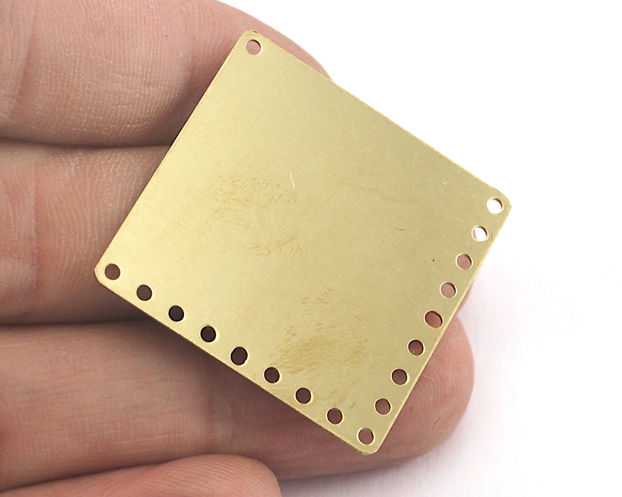 Brass Geometric Connector 15x4mm D209 100 Raw Brass Rectangle Tag Geometric Findings Brass Geometric Connector 15x4mm D209 100 Raw Brass Rectangle Tag Geometric Findings