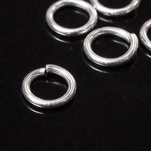 Anilla de salto abierta de 6 mm, calibre 18 (1 mm), conector de anilla dividida bañado en plata, suministros para bisutería, hallazgos al por mayor -1160S
