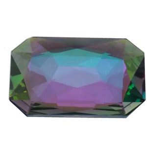 Retângulo octogonal grande pedra fantasia Swarovski® 4627 paraíso brilho unfoiled 27X18,5 MM T99-02