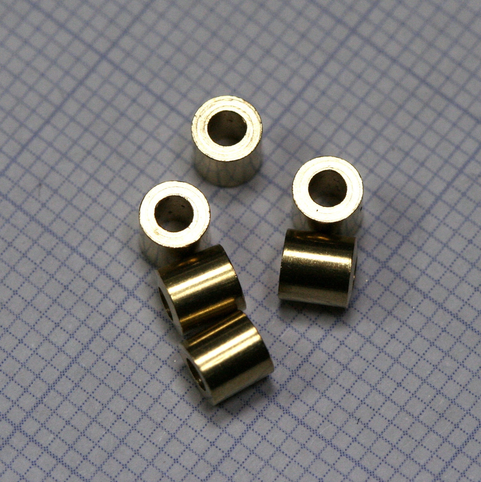 Raw Brass Tube 4x4mm hole 2mm Raw Brassraw Brass Etsy