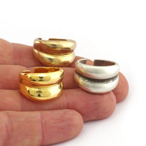 Adjustable Brass Ring (18.75mm 8.5US inner size) 3014 image 3