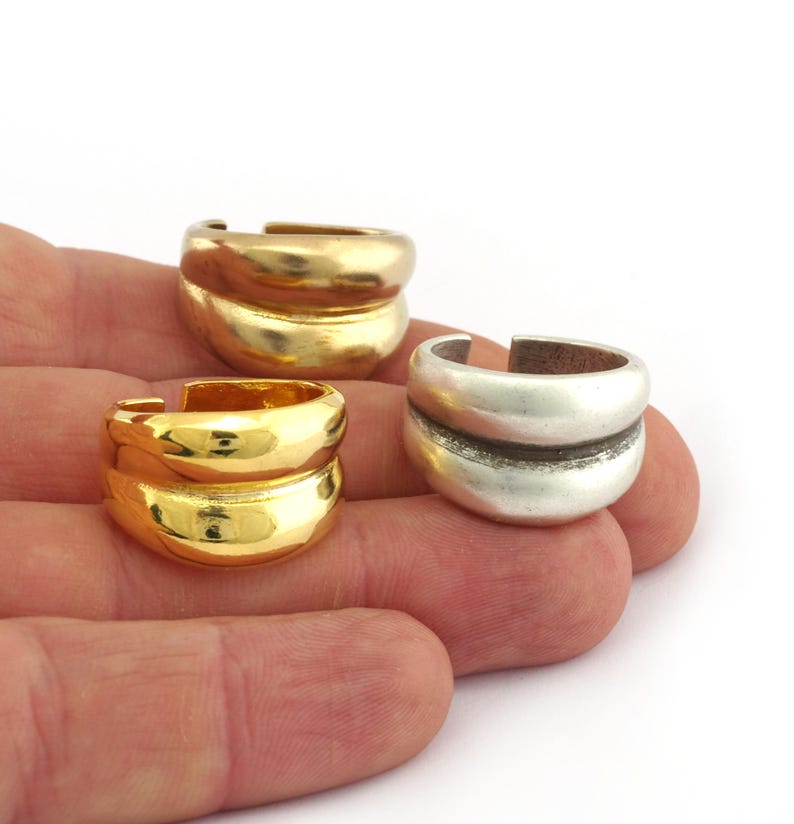 Adjustable Brass Ring (18.75mm 8.5US inner size) 3014 image 3