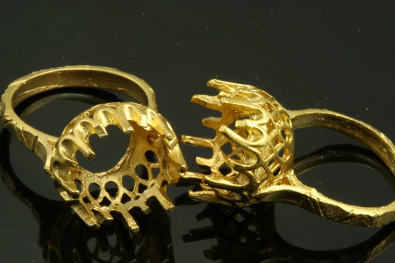Gold plated brass best sale ring