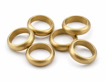 Anelli distanziatori in ottone grezzo 10x2,3 mm, foro 8 mm – Perline ad anello in ottone naturale per la creazione di gioielli, distanziatori per bracciali, forniture fai da te in metallo bab8 1559