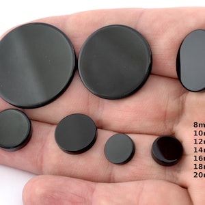 Natuurlijke munt onyx ronde platte cabochons 8-10-12-14-16-18-20 -25-30 mm - geen gat 50-9