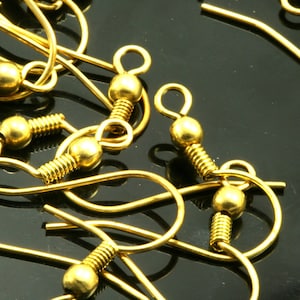 Raw brass earring leverback findings 20mm with one loop 1560