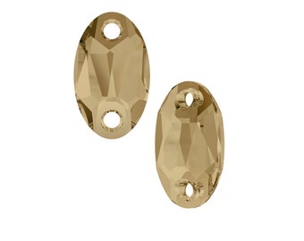スワロフスキー 縫い付け 2穴 フクロウ 18 x 11 mm クリスタル 3231