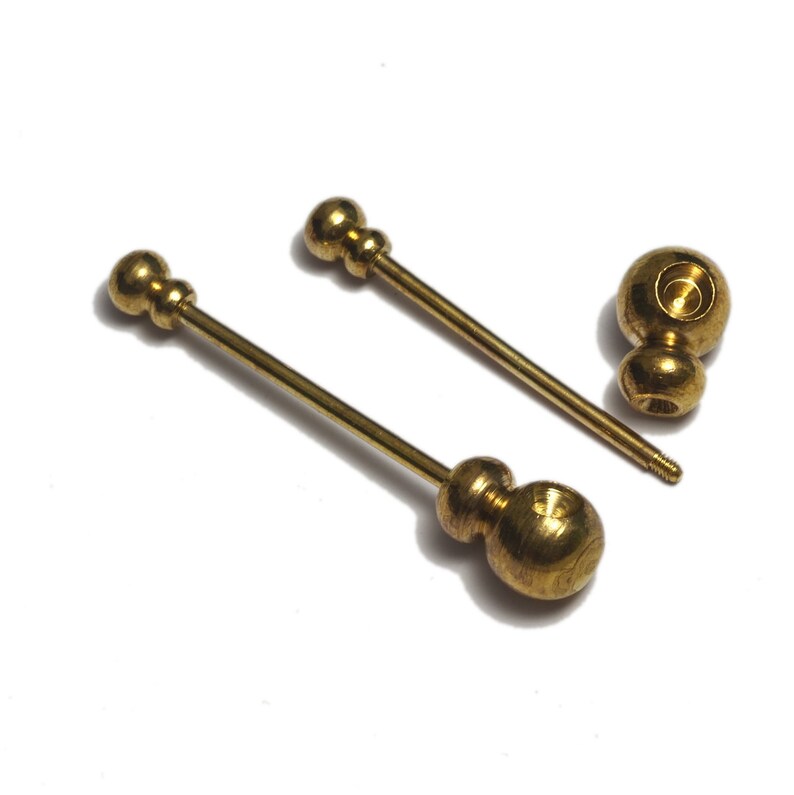 Brass Barbell Gold Tone Brass 50x10mm Pendant Finding Etsy