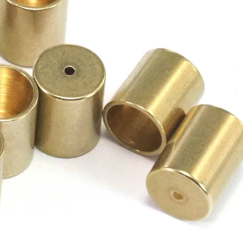Brass Ends Cap 9x7mm 6mm Inner Raw Brass Cord Tip Ends Brass Etsy