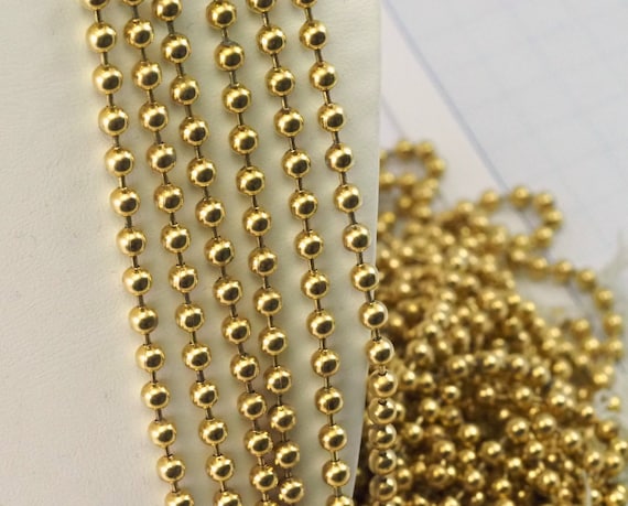Brass bead chain best sale