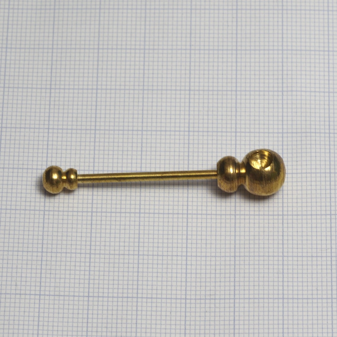Brass Barbell Gold Tone Brass 50x10mm Pendant Finding Etsy