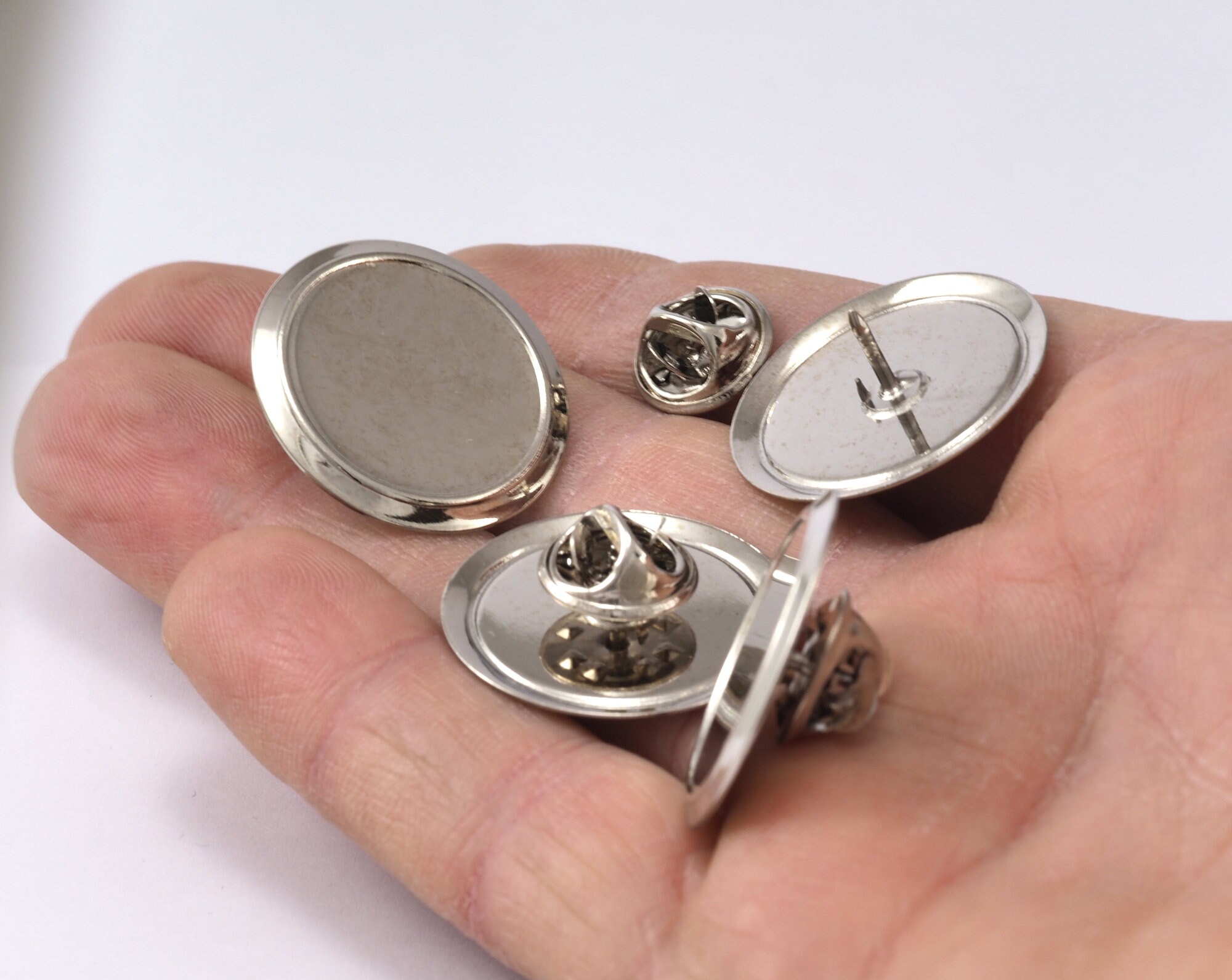 Tie tack blank pin with clutch back lapel scatter pin base Etsy