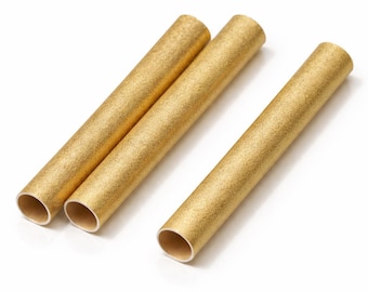 Tubos espaciadores largos de latón de 8 x 60 mm, cuentas de metal con agujero de 7 mm para fabricación de joyas 1633