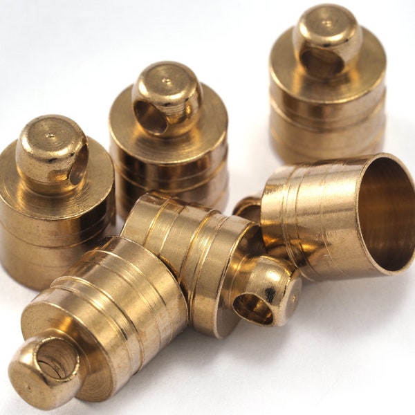 Leather Cord End Cap Etsy