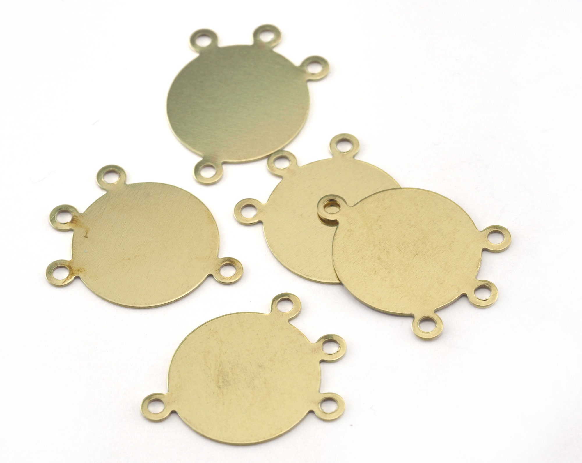 期間限定価格商品 Brass Raw Circle 23x16mm Earring Findings , Charms Connector アクセサリー