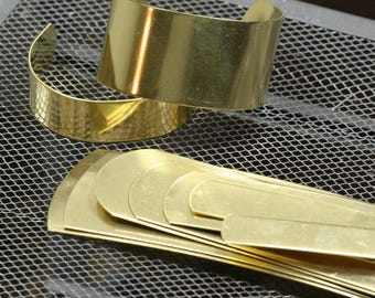 Bracelet Cuff Blanks, Raw Brass Sheet, RBBP ( stamping )  160 mm Thickness 20 gauge 0.8mm 1423RW 4080-88