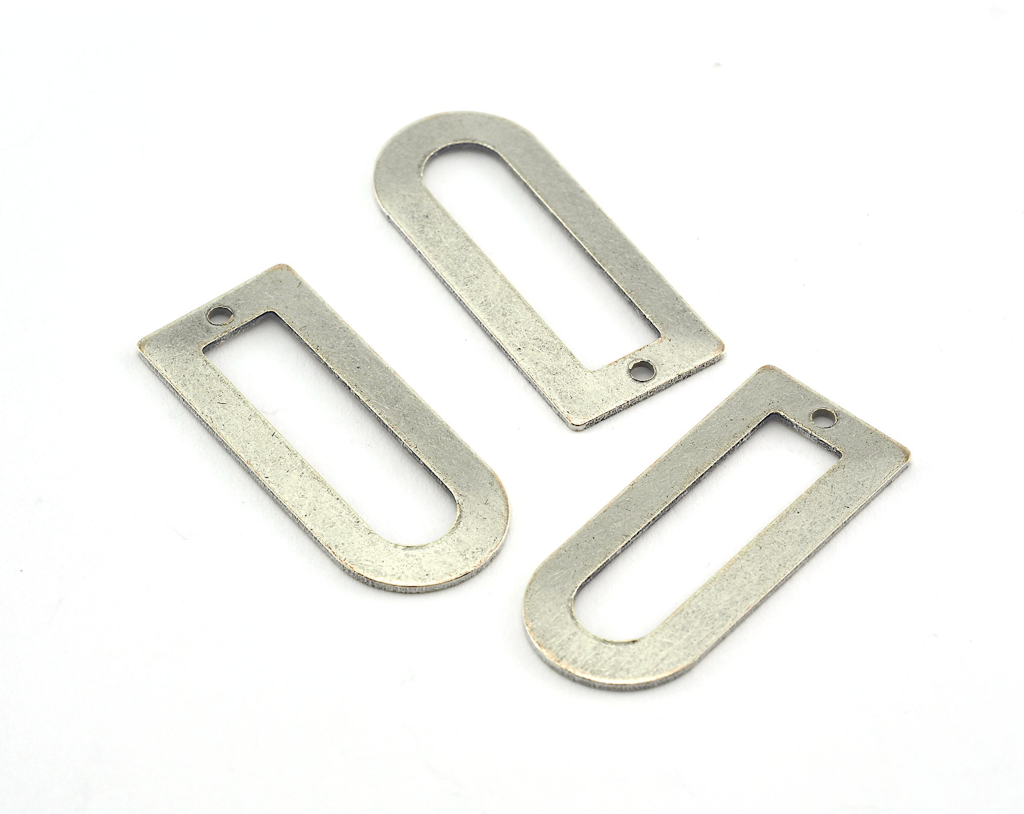 Semi Circle Rectangle Shape 30x13x0.8mm Antique Silver Semi Circle Rectangle Shape 30x13x0.8mm Antique Silver
