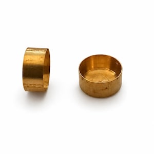 400 pcs Raw Brass Round Bezel Cups 3mm 4mm 5mm 6mm, Flat Bottom Cabochon Settings, Small Brass Cup Trays, Jewelry Making Supplies 1542