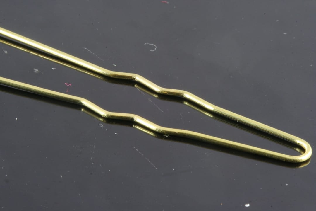 Brass Hair Pin 40 Pcs Raw Brass 60mm Hairpin Hair Pins 18 Gauge 1mm
