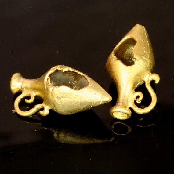 Silver Yellow Plated Mask Charm 28mm