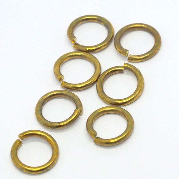 Open jump ring Aprx. 18mm 10 gauge 2.5mm US 1 3 4 raw brass jumpring 1810JR 84 1517