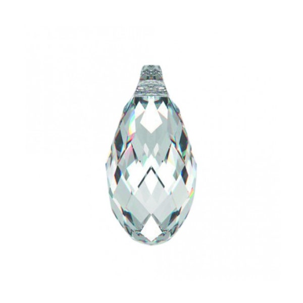 Briolette pendant 6010 Swarovski® pro.lav-chrys. blend (726) 13x6.5mm