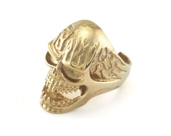Gold Skull Head Knick Knack,Skull Statue For House&Office