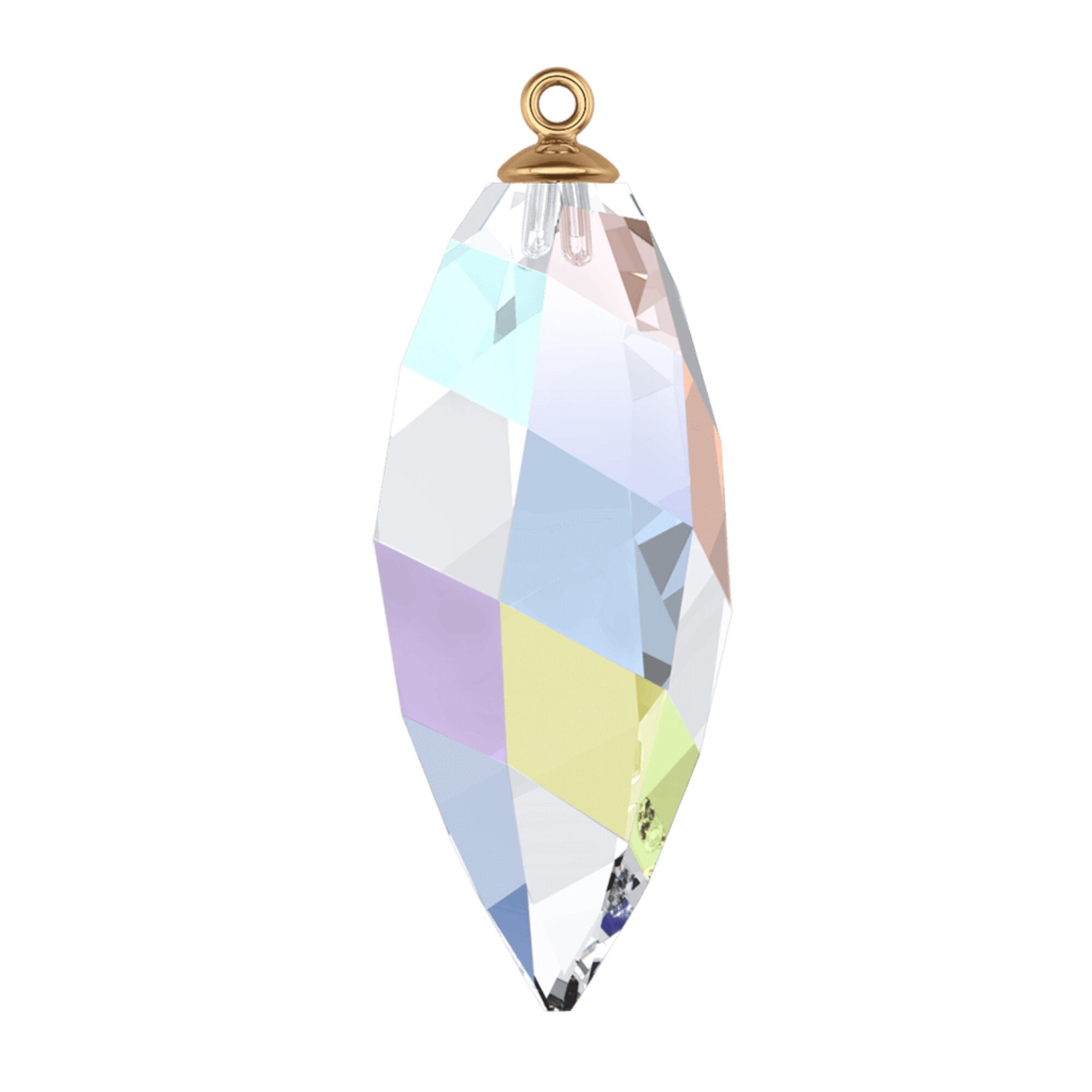 Twisted drop pendant 6541 Swarovski® crystal aurore boreale Etsy