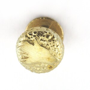 Remaches de cabeza de lobo, tornillo Chicago/tornillo Concho, pernos de latón crudo (cabeza de 10 mm), perno de 1/8" CSC8 R142