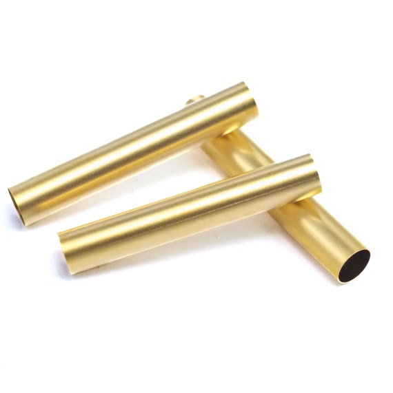 60 Pieces Raw Brass Tube 2x25mm with ID 1.4mm CW-1684C-T-2