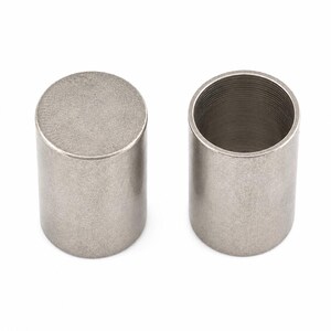 Brass cord end caps set in raw brass, silver tone, antique brass and light antique silver finishes