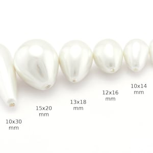 Halb angebohrte Tropfen Perlen Cabochon-Perle Cabochon-104