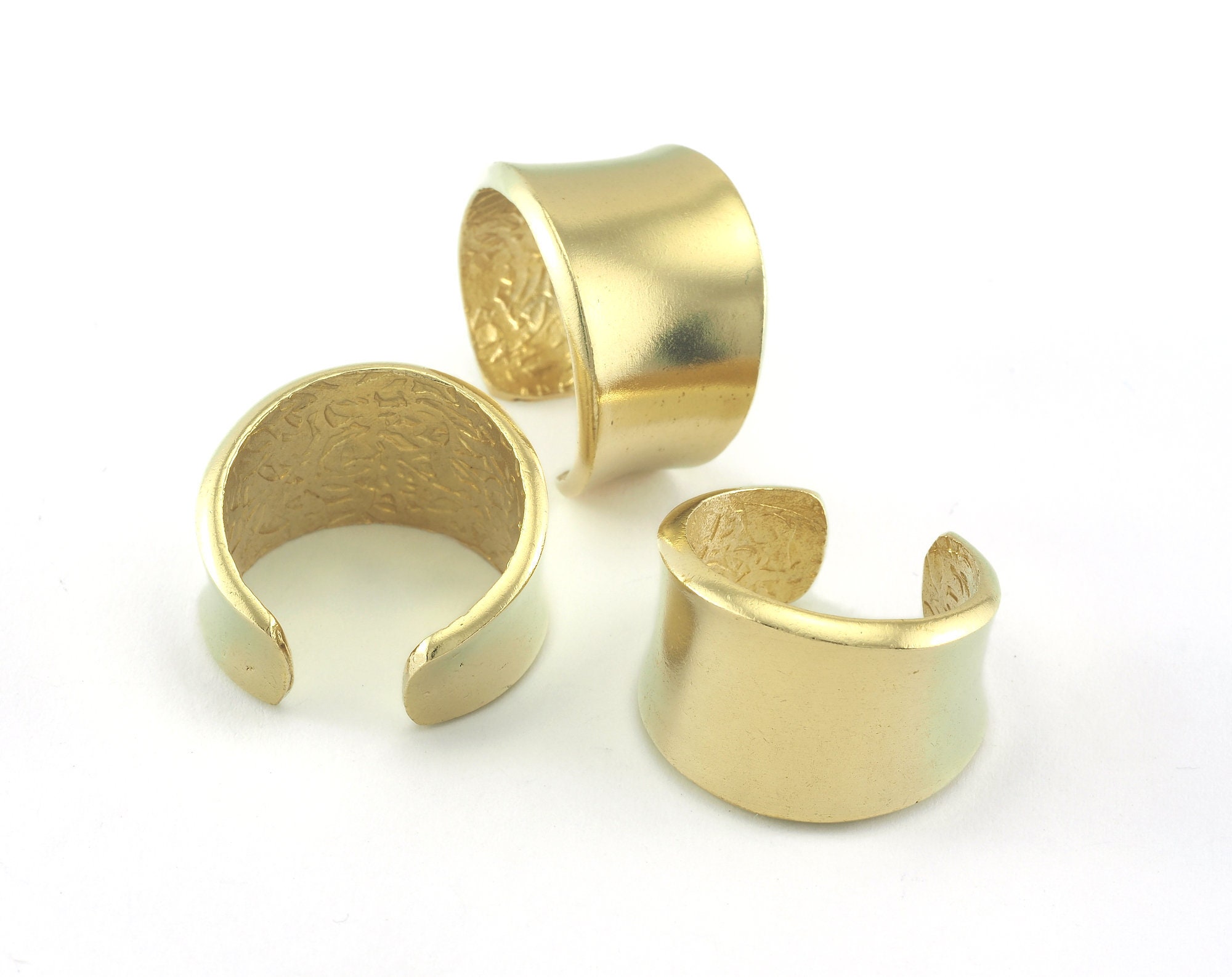 Adjustable Ring Raw Brass (18.5mm 8.5US Inner Size) Oz3454