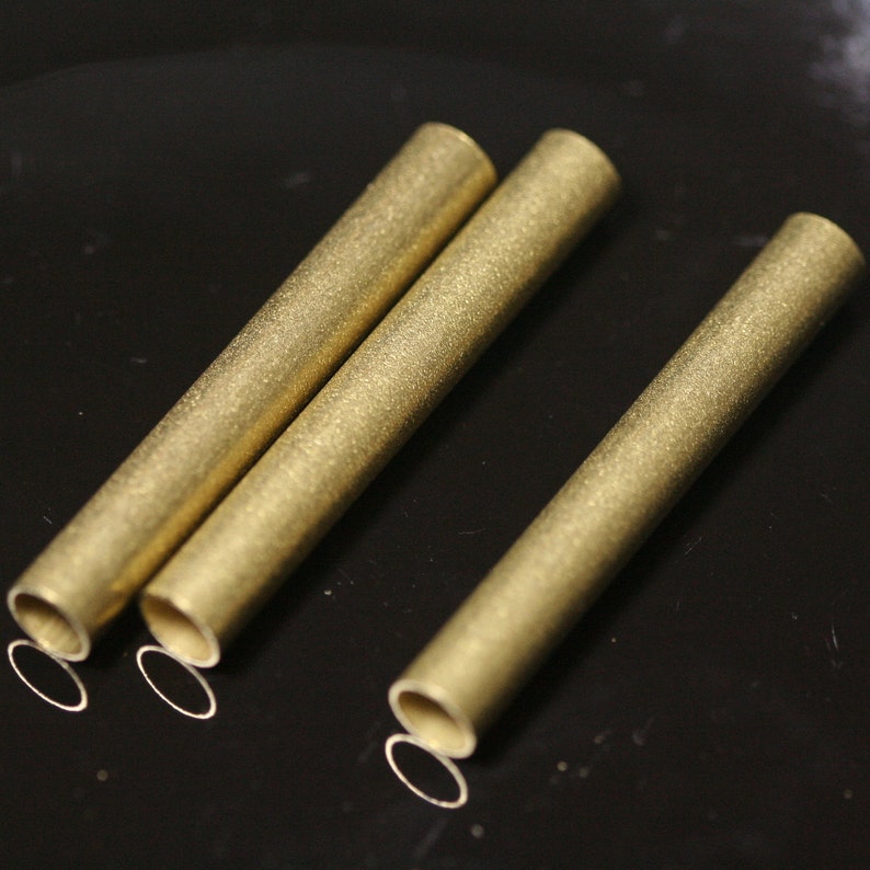 1633 Raw brass tubes 8x60mm hole 7mm