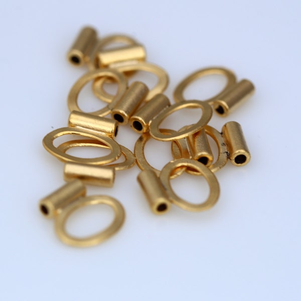 12 x 13 mm (2 mm gat) vergulde legering bedelhanger 1245