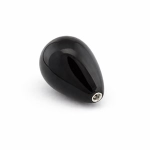 Schwarz Mallorca Perlen Tropfen Perlen - halb gebohrte Teardrop Perlen, Schmuckherstellung Perlen, schwarze Perle Cabochon Anhänger Perlen - Cab-167- 05