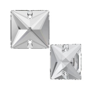 Pietra quadrata da cucire 3240 Swarovski® Crystal (001) 22 mm