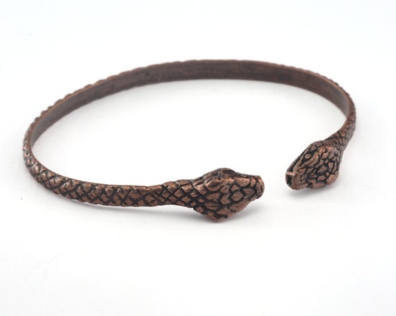 Antique African Copper Snake Bracelet