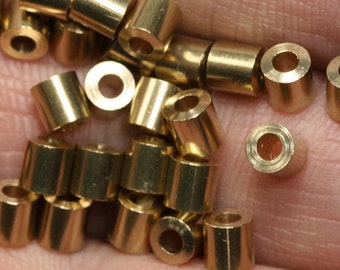 Raw brass tube 4x4mm (hole 2mm) raw brass,raw brass pendant,findings spacer bead bab2T 1000-4