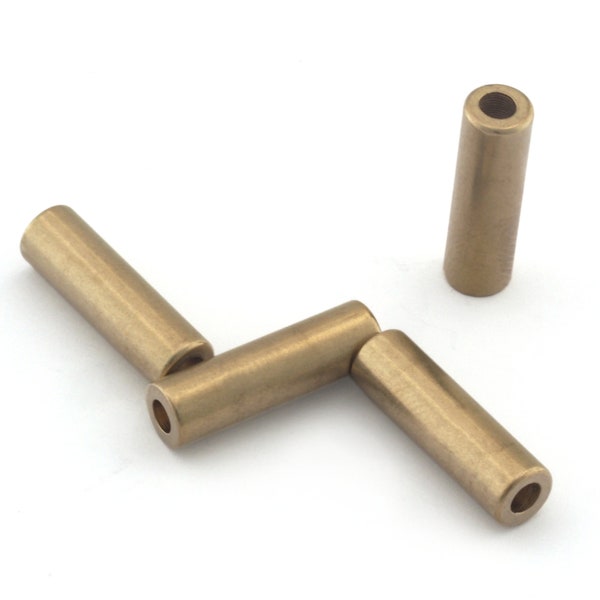 Raw brass tube, 6x20mm (hole 3mm ) raw brass industrial, raw brass charms, spacer bead 1513