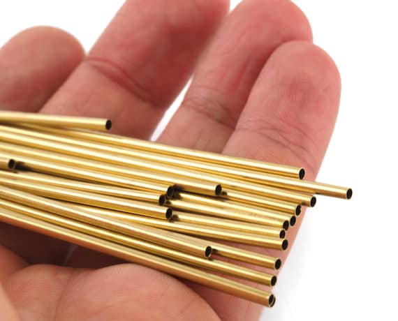 Himmeli Raw Brass Tubes, 2x80mm -2200