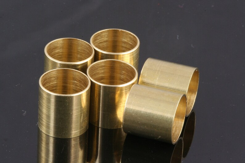 Raw Brass tube 12x12mm (hole 11mm) bab11 1727 image 2